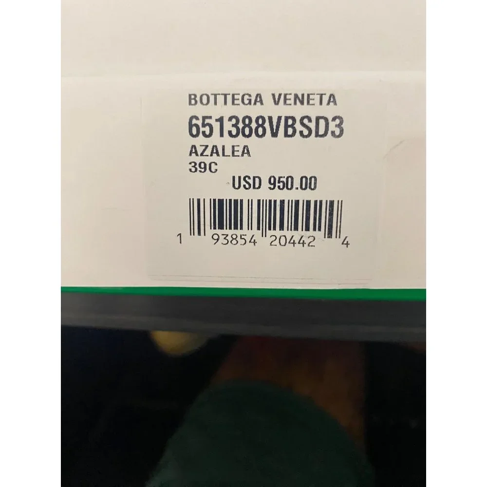 Bottega Veneta Women's Mesh Stretch Web High Heel Sandals Azalea Size 39C NIB - Picture 5 of 5